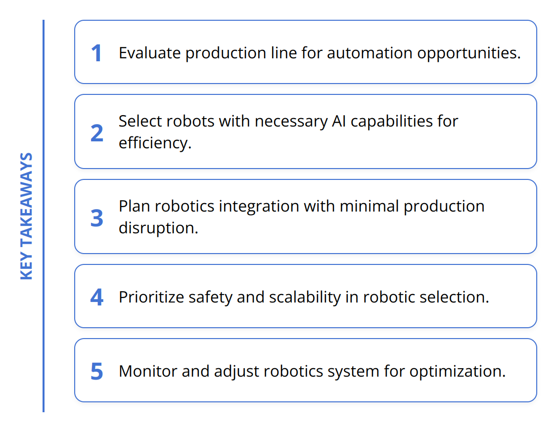 Key Takeaways - Robotics in Manufacturing AI [Beginner's Guide]