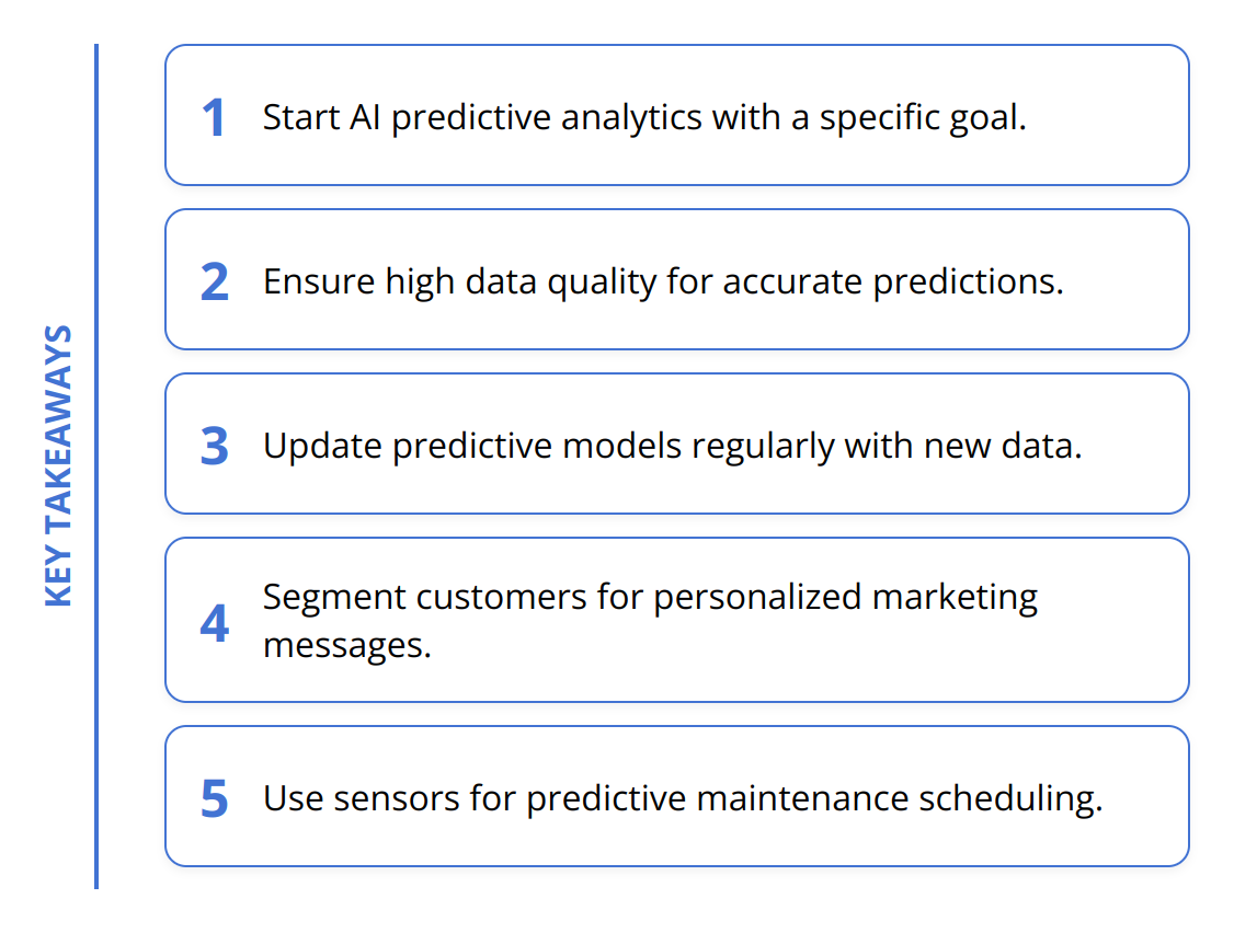 Key Takeaways - AI Predictive Analytics: Essential Guide